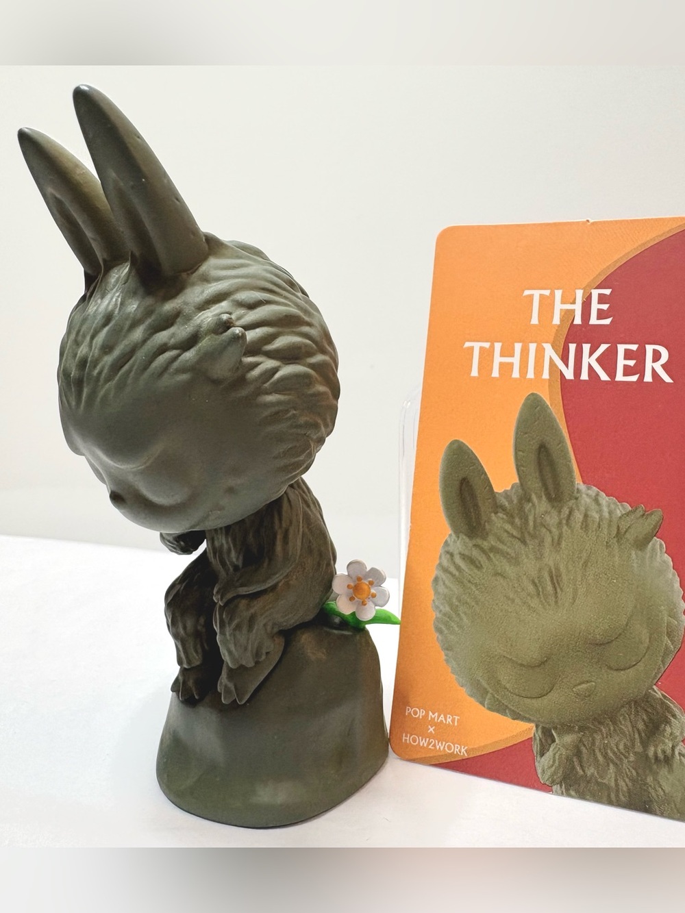 POP MART × HOW2WORK – The Labubu as Rodin’s The Thinker